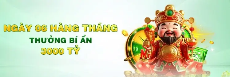 Khuyến mãi quà bí ẩn vào ngày 6 hàng tháng