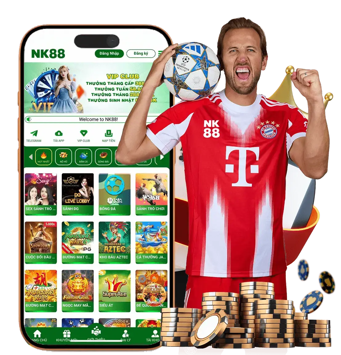 Tải ứng dụng NK88 về điện thoại di động
